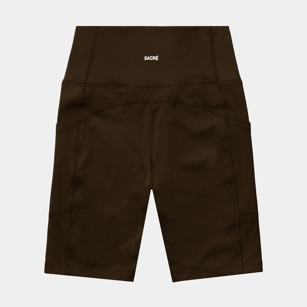 Sacre Women's Brown High-Waisted Shorts
